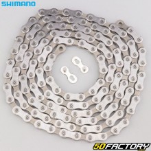 Cadena de bicicleta XNUMX velocidades XNUMX eslabones Shimano SLX CN-MXNUMX gris