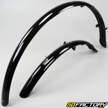 Schutzbleche vorne, hinten für Fahrrad 28" schwarz 48 mm