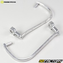 Protèges mains aluminium pour guidon Ø22 mm Moose Racing droits gris (300 mm)