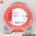 Orange Granit Nylon 2mm Square Brushcutter Line (15m Spool)