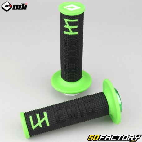 Puños Odi Emig XNUMX VXNUMX Lock-On Negro y Verde