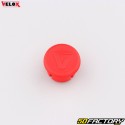 Red Vélox bicycle handlebar ends