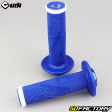 Puños Odi Emig Pro V2 Lock-On azul y blanco