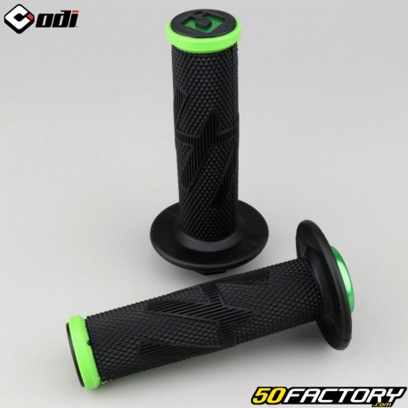 Puños Odi Emig Pro V2 Lock-On negro y verde