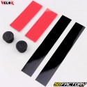 Nastri manubrio per bicicletta traforati Velox Gloss Grip rosso