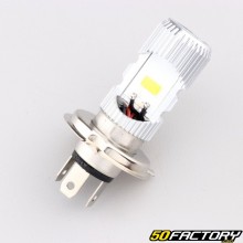 H4 12V white led headlight bulb - Motorcycle part, scooter 50cc, 125cc