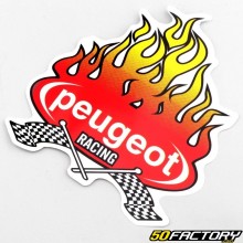 Sticker flamme Peugeot racing
