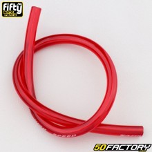 Cable de bujía XNUMX mm Fifty  rojo transparente (largo XNUMX cm)