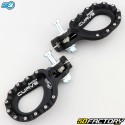 Aluminum front footrest Gas Gas txt, Sherco ST, Beta Evo...S3 Curve Hard Rock trial Black