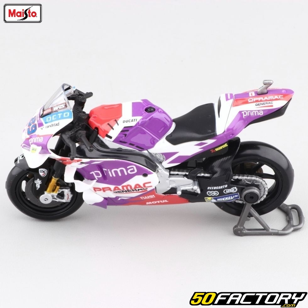 Maquette DG Ducati Pramac Rouge Blanc Bleu - Motos Miniatures