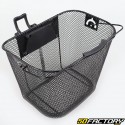 Bicycle front basket with universal black fixing V2