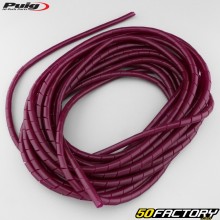 Spirale de protection de c&acirc;ble &Oslash;6 mm Puig violette (10 m&egrave;tres)