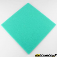 Universal air filter foam to cut 255x255x12mm green