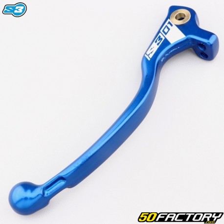 S3 01 clutch lever blue (Braktec master cylinder/AJP) (without adjustment screw)