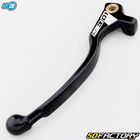 S3 01 clutch lever black (Braktec master cylinder/AJP) (without adjustment screw)