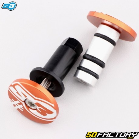 Handlebar ends (Lock-On grips) S3 End 5 orange