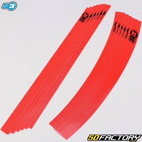 Red S3 rim stripe stickers