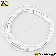 Universal 0.5 mm electric wire Fifty white (5 meters)
