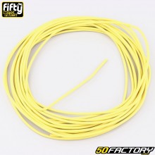 Universal 1 mm electric wire Fifty yellow (5 meters)