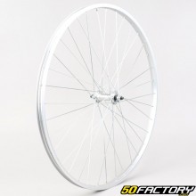 Ruota anteriore bici 28" (20-622) alluminio grigia