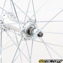 Ruota anteriore bicicletta da 26&quot; (19-559), alluminio grigio (bloccaggio con dadi)