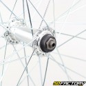 Ruota anteriore bicicletta 28&quot; (19-622) alluminio grigio (sgancio rapido)