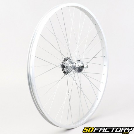 Bicicleta de roda traseirasteel  alumínio cinza