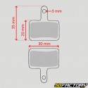 Sintermetall-Fahrradbremsbeläge Typ Shimano Deore BR-MXNUMX, BR-MXNUMX...