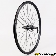 Roue arrière vélo 26" (19-559) pour cassette 7V alu noire