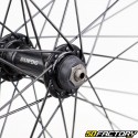 Ruota anteriore per bicicletta in alluminio nero da 28 &quot;(19-622) (sgancio rapido)