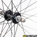 Ruota posteriore per bicicletta da 28&quot; (19-622) per ruota libera in alluminio nero 6/7V