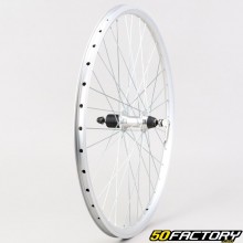 Ruota posteriore per bicicletta da 26 "(19-559) per cassetta 8/9V alluminio grigia (sgancio rapido)