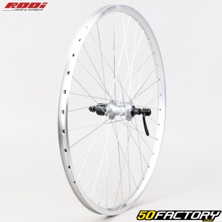 Roue arrière vélo 26" (19-559) pour cassette 8/9V Rodi Skorpion alu grise