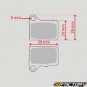 Brake pads sintered metal bicycle type Shimano Deore BR-555 (2001 - 2002), Nexave Hydraulic