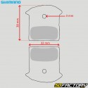 Pastiglie freno in metallo sinterizzato per bici con alette Shimano J04C