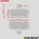 Pastilhas de freio de bicicleta de alumínio orgânico Sram Code R (desde 2010)...