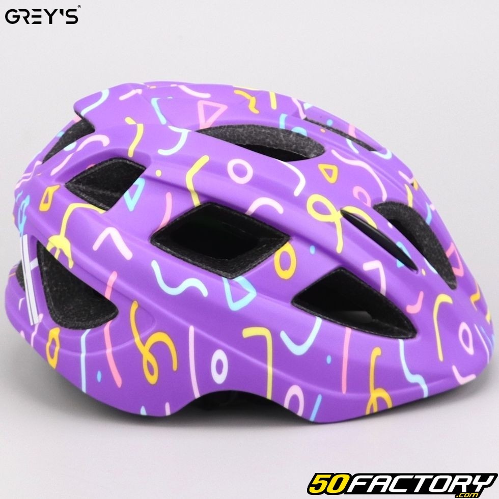 Casque vélo enfant Grey's violet mat – Équipement cycliste