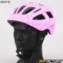 Capacete de bicicleta infantil rosa fosco Grey&#39;s