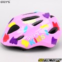 Casco de bicicleta infantil Grey&#39;s rosa brillante