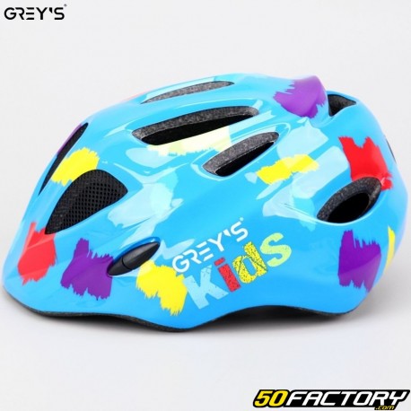 Casque vélo enfant Grey's bleu brillant