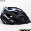 Casco de bicicleta Grey&#39;s negro y gris mate