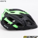 Casque vélo Grey's noir et vert mat V1