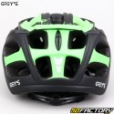 Casco de bicicleta V1 negro y verde mate de Grey