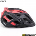 Casque vélo Grey's noir et rouge mat