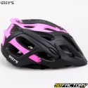 Casco da bicicletta Grey&#39;s nero e rosa opaco