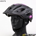 Casco da bicicletta Grey&#39;s nero e rosa opaco