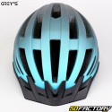 Casco ciclista Grey&#39;s negro y azul claro mate