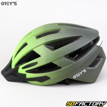 Casco de bicicleta Grey&#039;s negro y verde mate VXNUMX