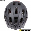 Casco de bicicleta con iluminación trasera integrada Grey&#39;s negro mate