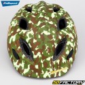 Children&#39;s bicycle helmet with integrated rear lighting Polisport Army green